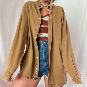 KHAKI AUTUMN BUTTON DOWN 🍂